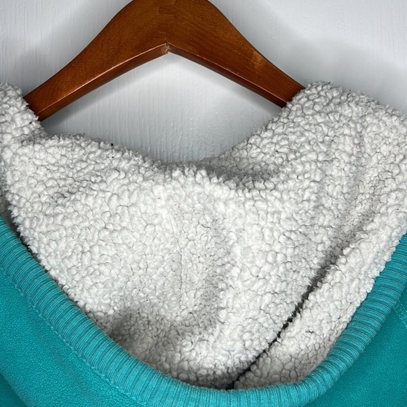 American Eagle Zipper Hoodie Jacket Teal Blue Extra Small - Picture 7 of 8